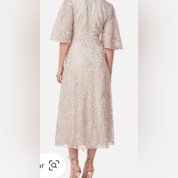 NWT JS Collections Panel Lace Short Sleeve Dress Size 4 - Picture 2 of 8